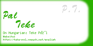 pal teke business card